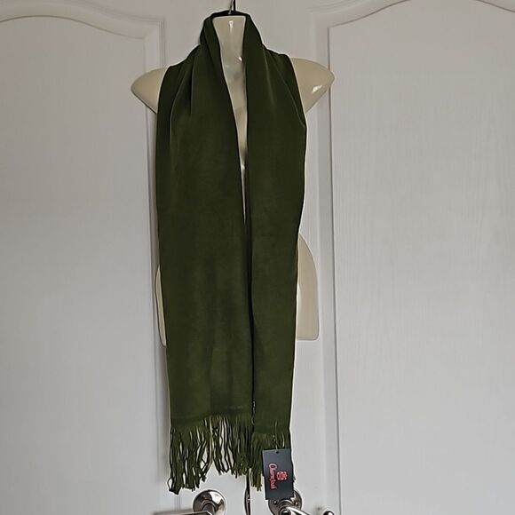 Charm Joah Women's Fringed Scarf One Size Green - Picture 2 of 16